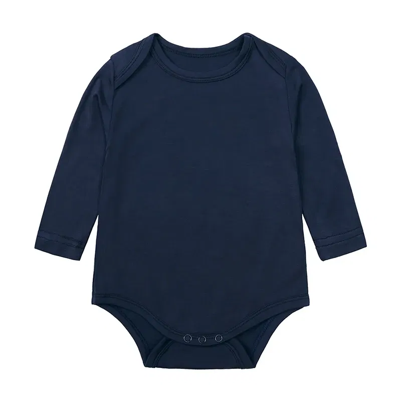Color: Turquoise, Kid Size: 6M - 2025 Summer Newborn Boy Girl Romper Baby Bamboo Fiber Breathable Clothing Long Sleeve Toddler Jumpsuit Infant Bodysuit Pajamas