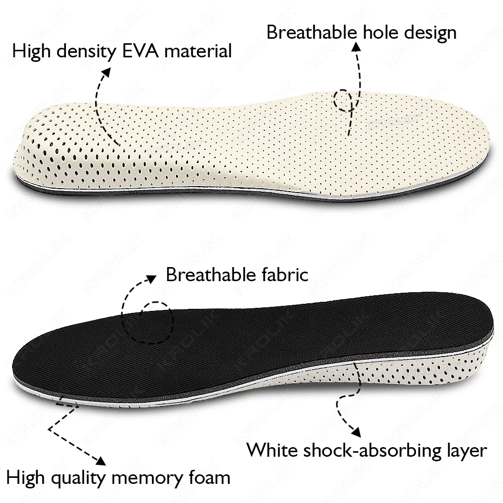 Shoe Size: 1.5 - Height Increase Invisible Insoles For Feet 2/3/4/5cm Height Lift Adjustable Cut Shoes Heel Insert Taller Height Insole For Shoes