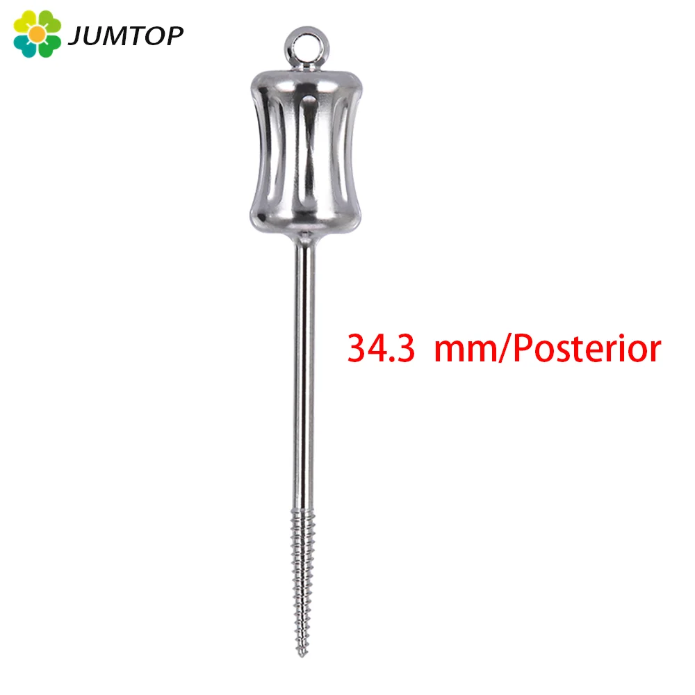 Color: Black - 1 PC Dental Broken Root Drill Remnant Extractor Apical Root Fragments Drill Stainless Steel Short 34.3mm Long 44.5mm Dentistry