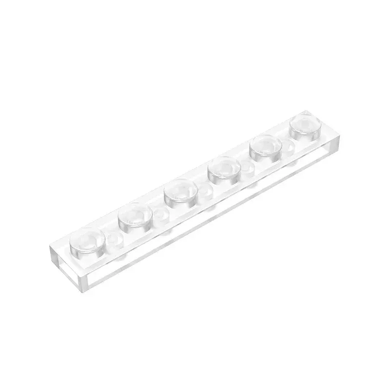 Color: Trans-dark Blue - Gobricks GDS-505 Plate 1 x 6 compatible with lego 3666 pieces of children's DIY building block Particles Plate DIY