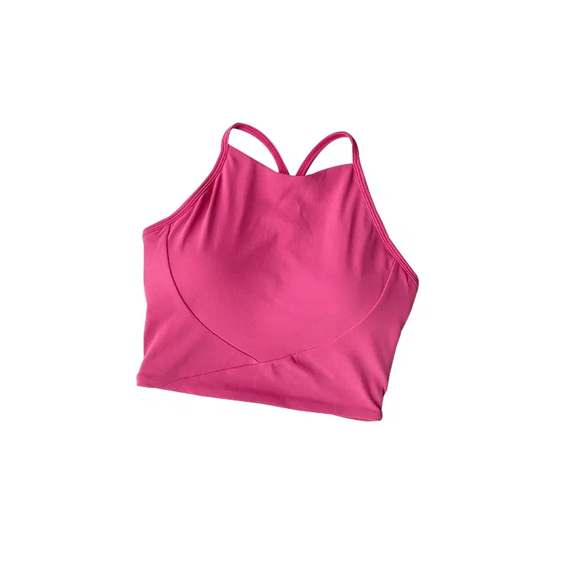 Color: Lavender, Size: S - Summer Sports Underwear Women's Fitness Running Camisole Shockproof and Sagging Sexy Beauty Back Yoga Bra Quick Drying