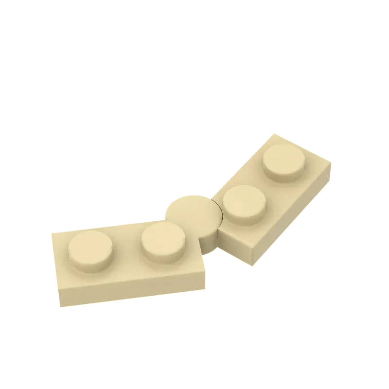 Color: Brown - 10pcs MOC Brick Parts 73983 19954 2429 Hinge Plate 1 x 4 Swivel Compatible Building Block Particle DIY Assmble Kid Brain Toy