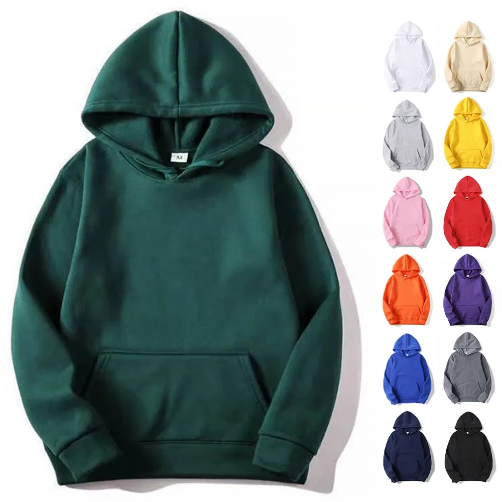 Color: green, Size: XXL - Blank Fleece Fashion Hoodies Men Pull Over Wholesale Hooded Sweatshirt Unisex Cheap Solid Hoodie In Bulk Sudaderas Con Capucha
