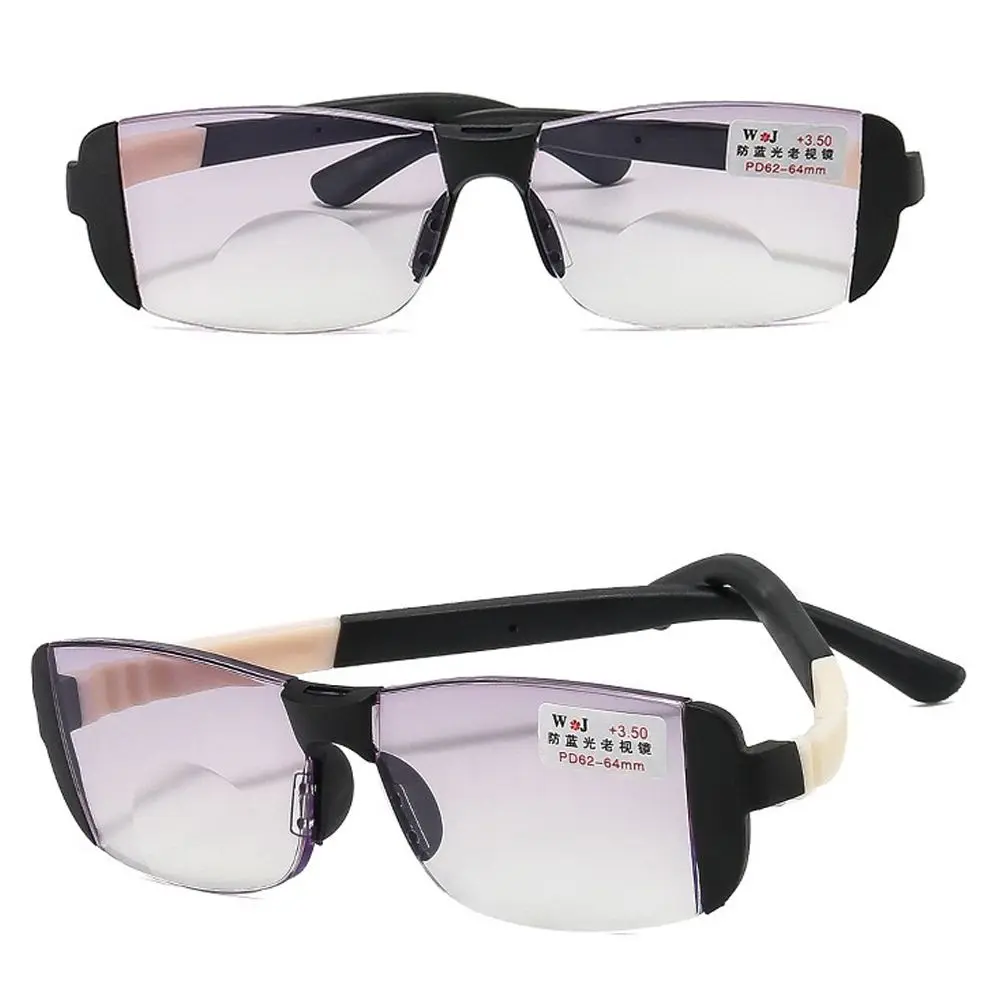Frame Color: Pinkish Grey, Eye Prescription: +200 - Fashion Anti-Blue Light Reading Glasses Urltra-Light Eye Protection Men Women Elegant Comfortable Eyeglasses Unisex Glasses