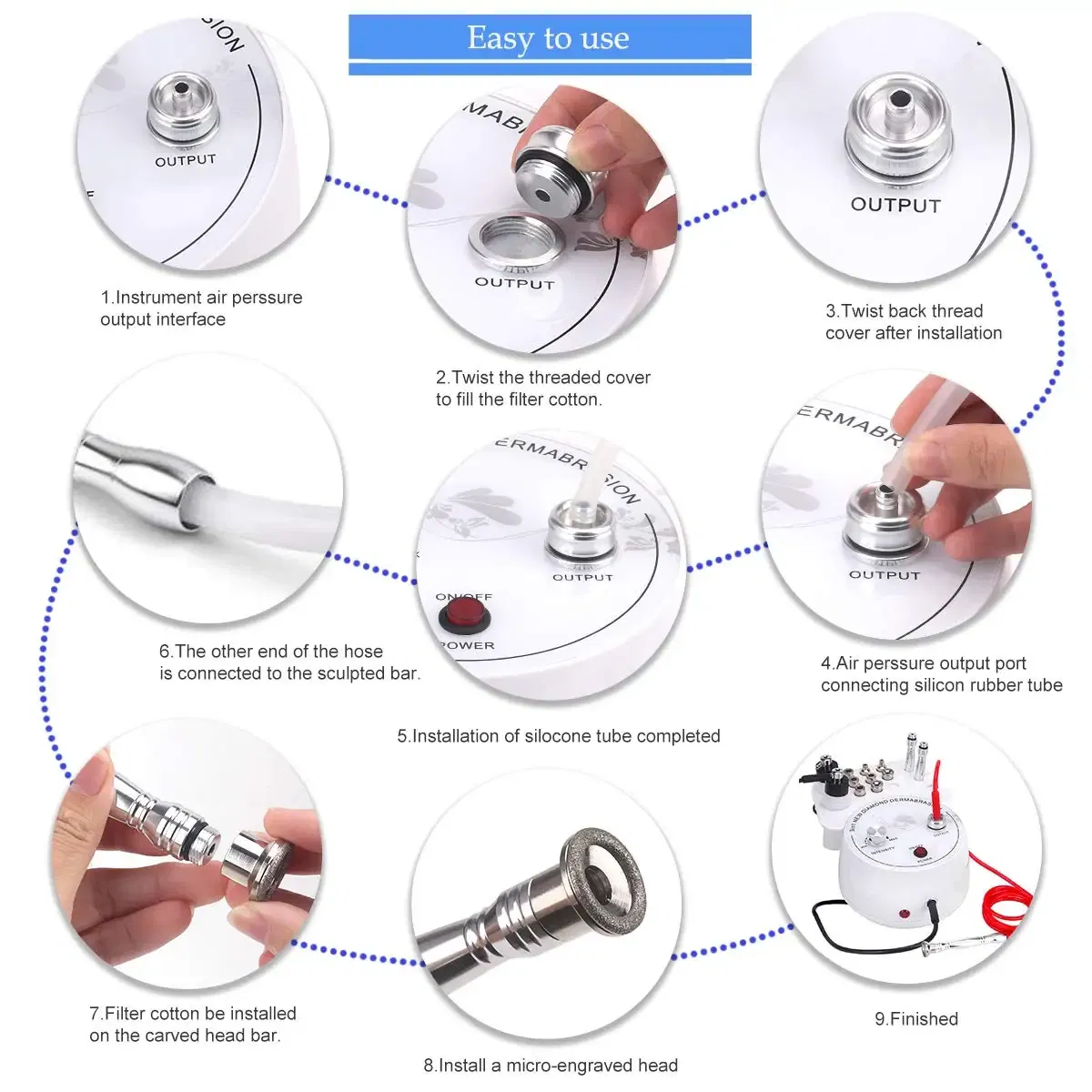 Color: Gold, Ships From: CHINA - Professional Diamond Microdermabrasion Machine For Facial Peeling Skin Care Blackhead Removel Water Spray Exfoliation Machine