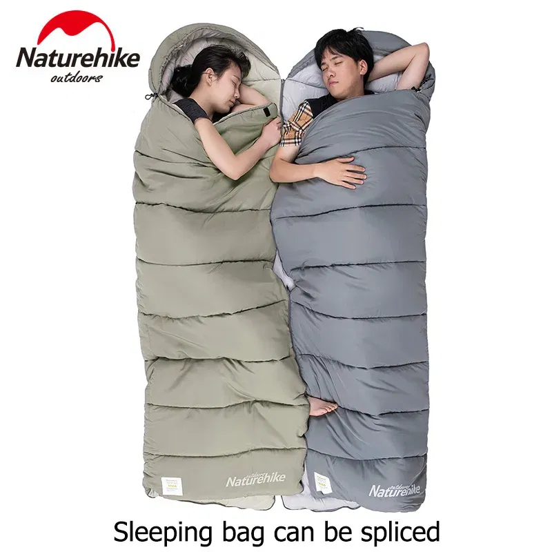 Color: Dark Khaki, Ships From: CN - Naturehike Winter Sleeping Bag M400 Ultralight Envelope Sleeping Bag Cotton Spliced Sleeping Bag Washable Outdoor Camping