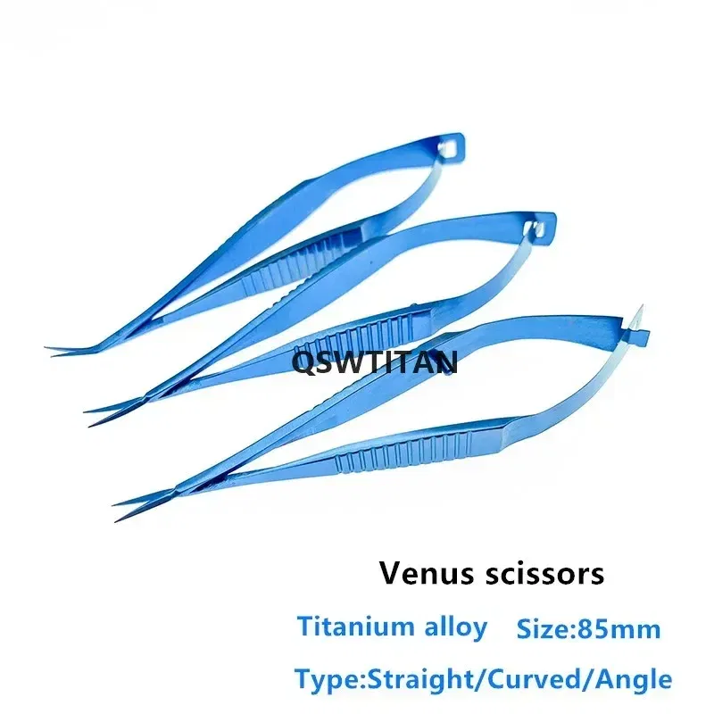 Color: WHITE - 8.5cm Venus scissors Ophthalmic microsurgery surgical scissors animal experiment tool