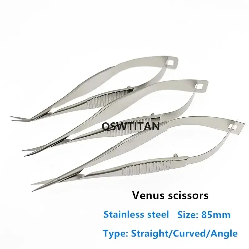 Color: WHITE - 8.5cm Venus scissors Ophthalmic microsurgery surgical scissors animal experiment tool