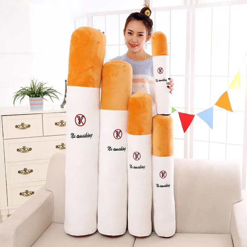 Color: Lake Blue - Nice Creative Smoking Cylindrical Sleeping Cushion Cigarette Pillow Plush Toys Fashion Boyfriend Birthday Gift