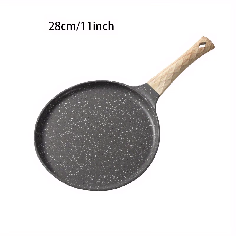YUMIPLUS 1pc Nonstick Crepe Pan – Swiss Granite Coating for Perfect Crepes, Pancakes, and Dosas