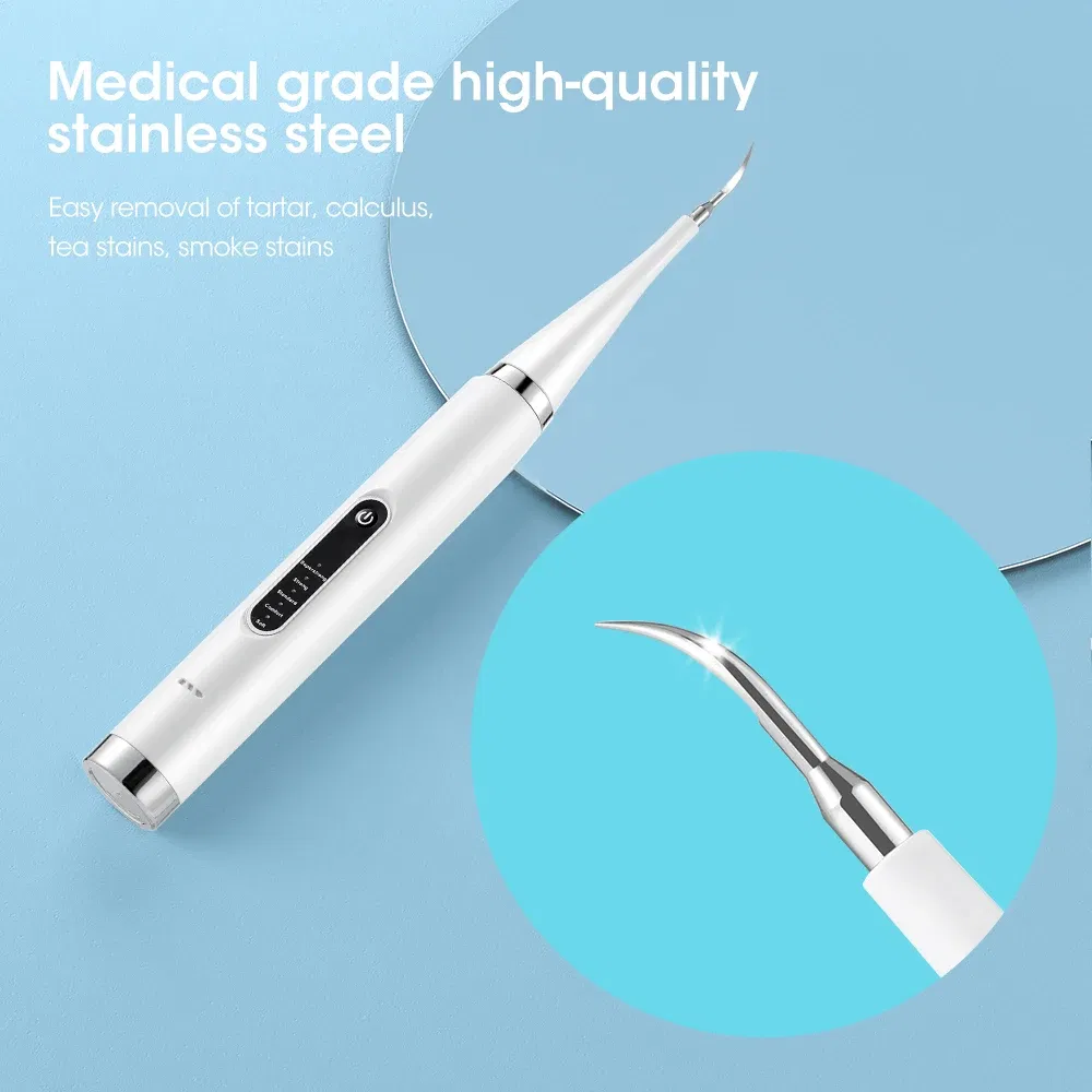 Color: GOLD - Electric Teeth Cleaner Dental Scaling Tooth Whitening and Cleaning Device IPX6 Waterproof Stains Remover Oral Care USB Charging