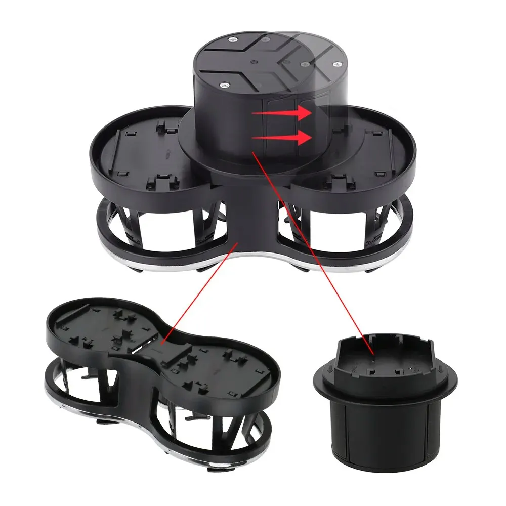 Glasses Phone Organizer Tea Cup Stand Bracket Car-styling Car Mounted Glass Rack Car Cup Holder Dual Drinking Bottle Holder