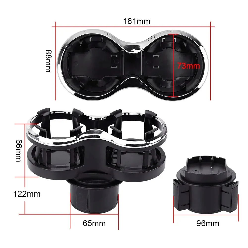 Glasses Phone Organizer Tea Cup Stand Bracket Car-styling Car Mounted Glass Rack Car Cup Holder Dual Drinking Bottle Holder