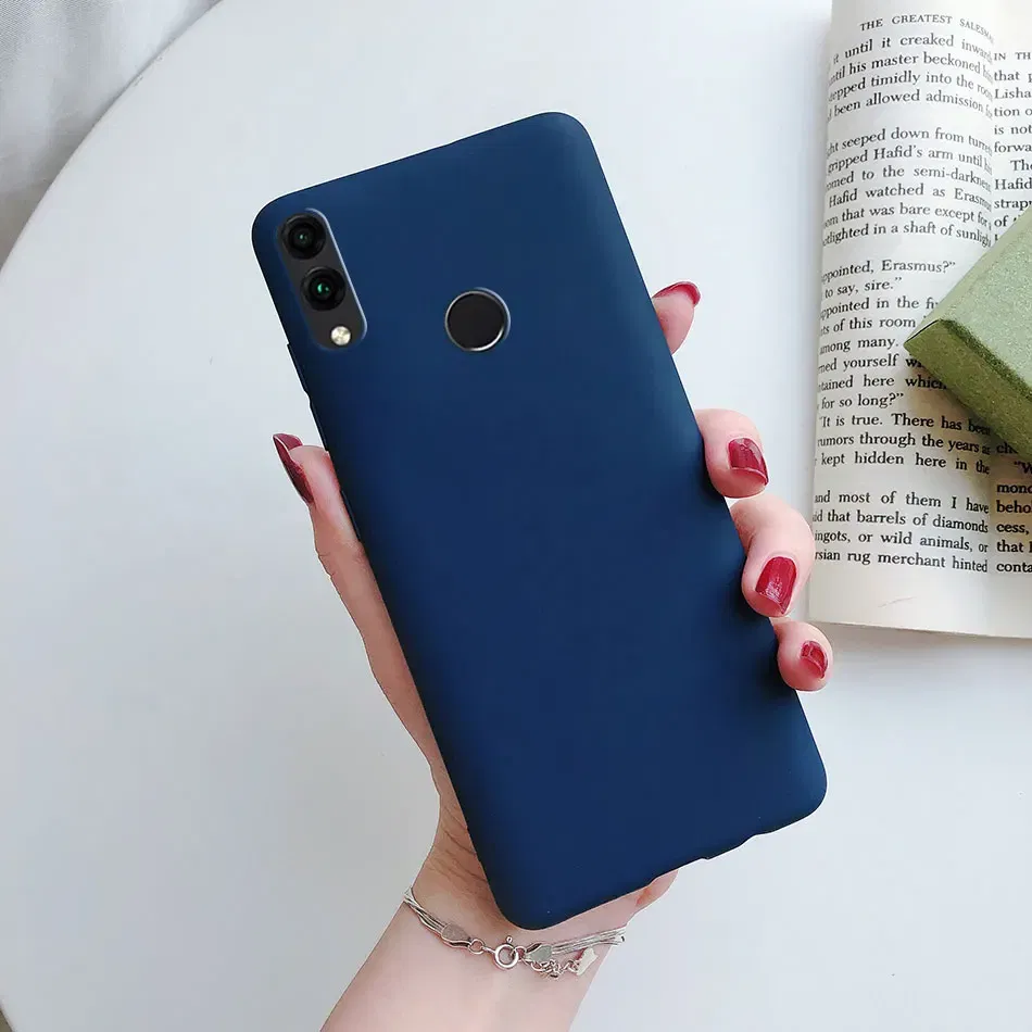 Color: Pink, Material: Acrylic - Matte Soft Fundas for Huawei Honor 8X 8A 8C 8S 9 9A 9X 9C 9S 10 10X 20 lite 20S Mate 10 20 lite Mate 20 Pro Silicone Phone Cases