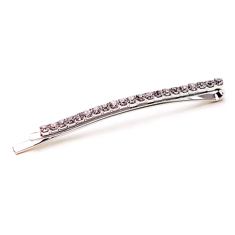 Color: Light Grey, Ships From: CHINA - 2020 New Elegant Rhinestone Hairpins Women Girls Hair Clips Pin Accessories Hair Ornaments Hairclip Hairgrip Barrettes Headdress