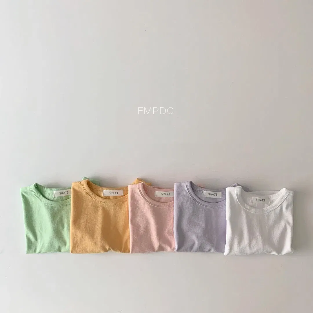 Color: Pink, Kid Size: 6M - Korea Baby Tee 2023 Baby Autumn Clothes Basic Soft Bottoming Shirt Toddler Girl Clothes T-shirts Baby Boys Clothes Tank Tops New