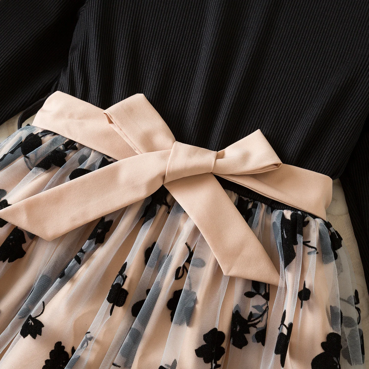 Color: SKY BLUE, Kid Size: 6 - Spring Autumn Full Sleeve Dress for Girls 3 to 8 Yrs Flower Girl Dress Children's Casual Clothing New Long Seelve Princess Dress