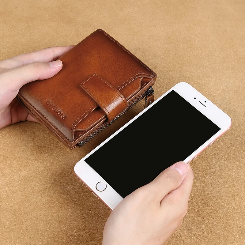 Color: black, Ships From: CHINA - GERUOLA Mens Buckle, Zipper, Leather Wallet, Detachable Card, Large Capacity, Multi-functional Coin Pocket