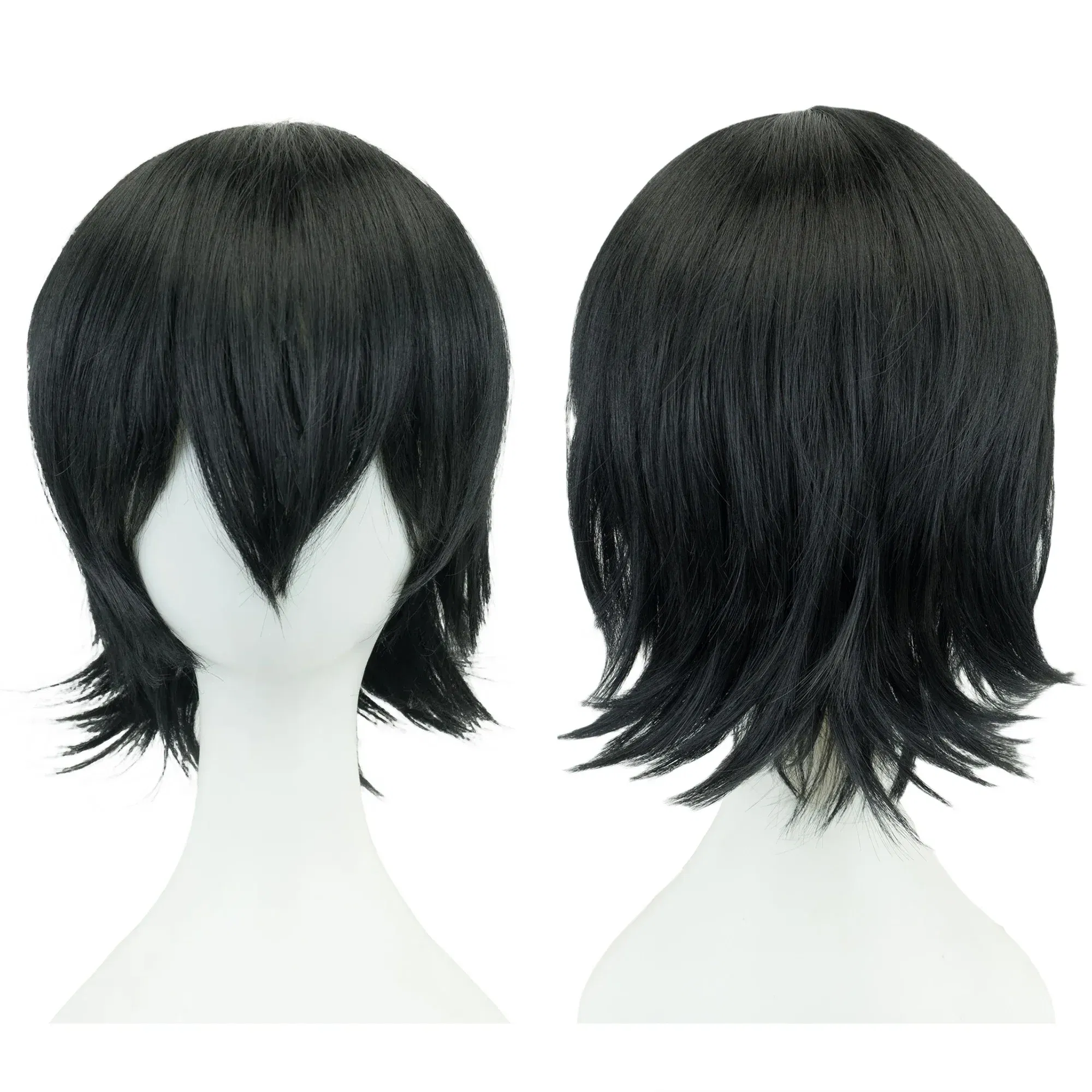 Color: Blonde, Stretched Length: 12INCHES - Synthetic Unisex 12 Inches Short Cosplay Hair Party BOB Wigs with Bangs Pink Blonde Orange Halloween Costume Lolita Wig