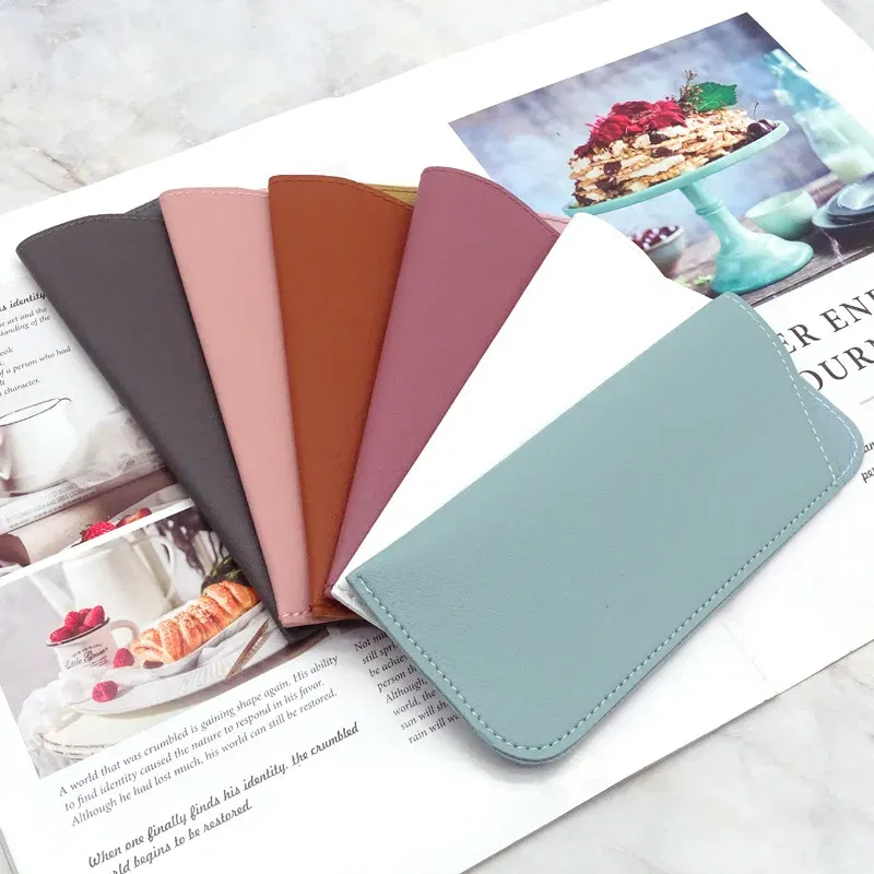 Color: Black, Ships From: CN - Simple Soft Leather Open Sunglasses Bag for Women Men Waterproof Reading Glasses Case Dust Storage Bag Eyewear Pocket Accessory