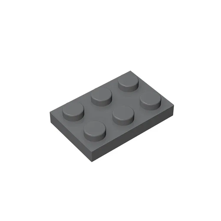 Color: Chocolate - Gobricks GDS-510 Plate 2 x 3 compatible  with lego 3021 pieces of children's toys building block Particles Plate DIY