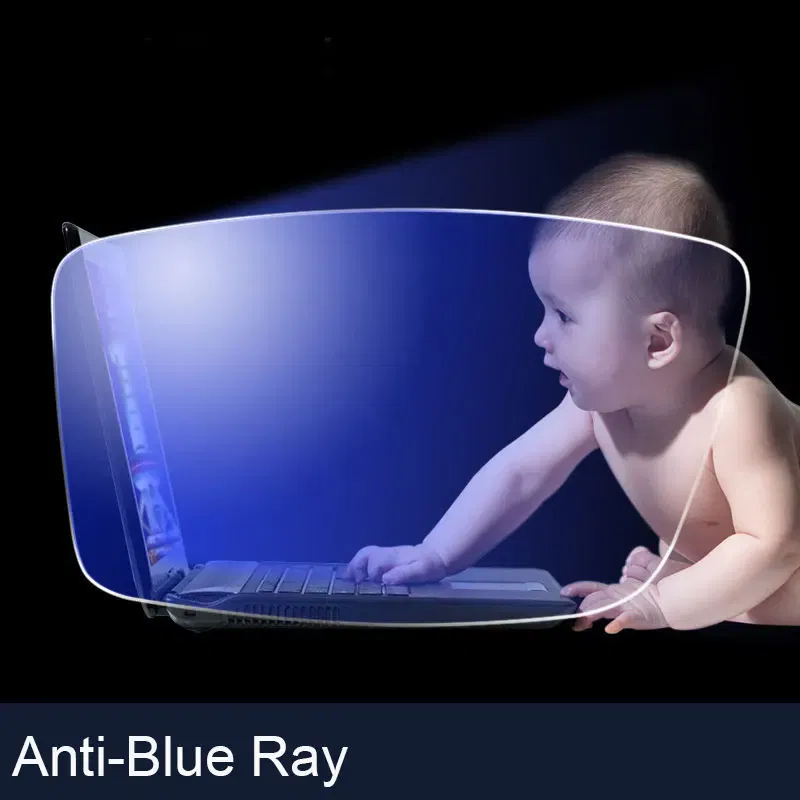 Lenses Color: Red, Lens Index: 1.56 - 1.56 1.61 1.67 Photochromic-Gray Lenses with Anti-blue Ray Protection Optical Prescription Glasses Myopia Hyperopia Lenses