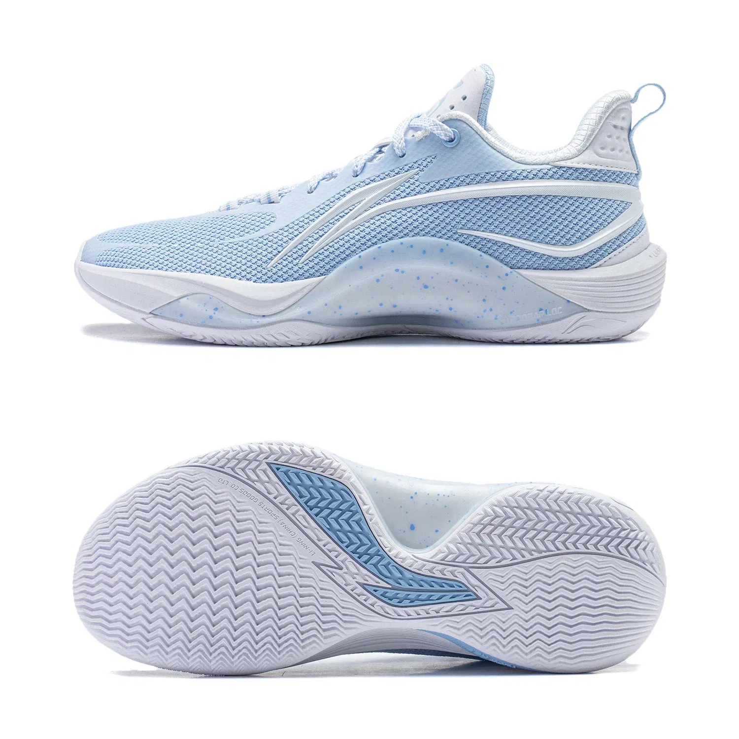 Color: SKY BLUE, Shoe Size: 8.5 - Li-Ning Men SHINING On Court Basketball Shoes Fred VanVleet Breathable Cushion LIGHT FOAM PLUS Sneakers Sport Shoes ABPU001