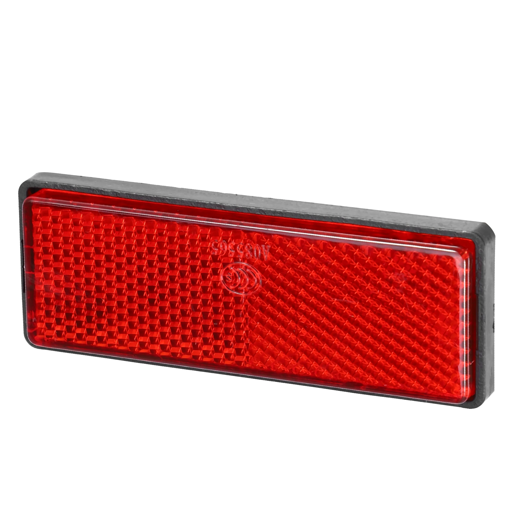 Color: Red - UXCELL Rectangular Stick-on Safety Spoke Reflective Sticker Self Adhesive Reflector for Gate Posts Cars Trailer Motorcycle
