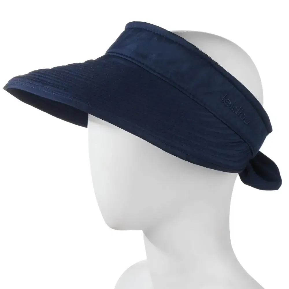 Color: Dark Grey - Women Ladies Outdoor Cap Anti-UV Summer Visor Sun Hat Wide Brim Beach Hat