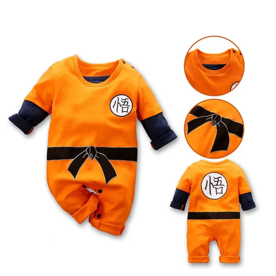 Color: Dark Grey, Kid Size: 6M - Anime Clothes Baby? Vegeta? Rompers Newborn? Kuririn? Roshi Training Outfit Infant Kids Halloween Cartoon Cosplay Costume Jumpsuit