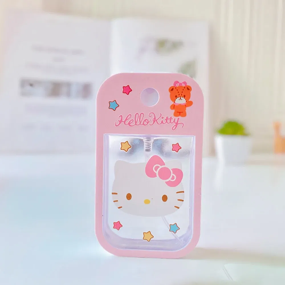 Color: Yellow - Sanrio Travel Perfume Bottle Refillable Melody Alcohol  Bottle Kawaii Kuromi Cinnamoroll  Gifts Boys Kids Girls Childrens