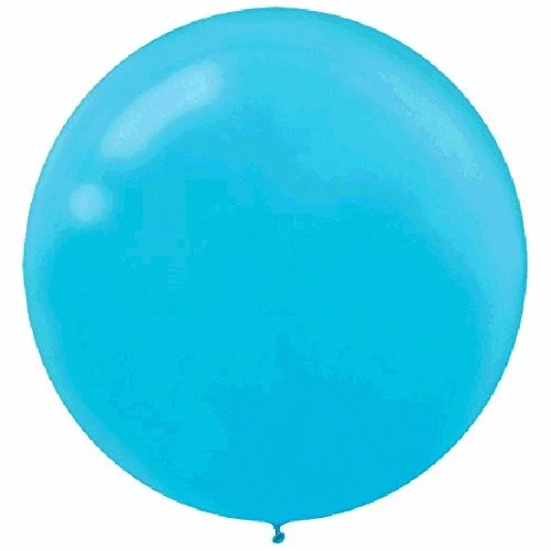 Balloons - Caribbean Blue Round - Pack of 4