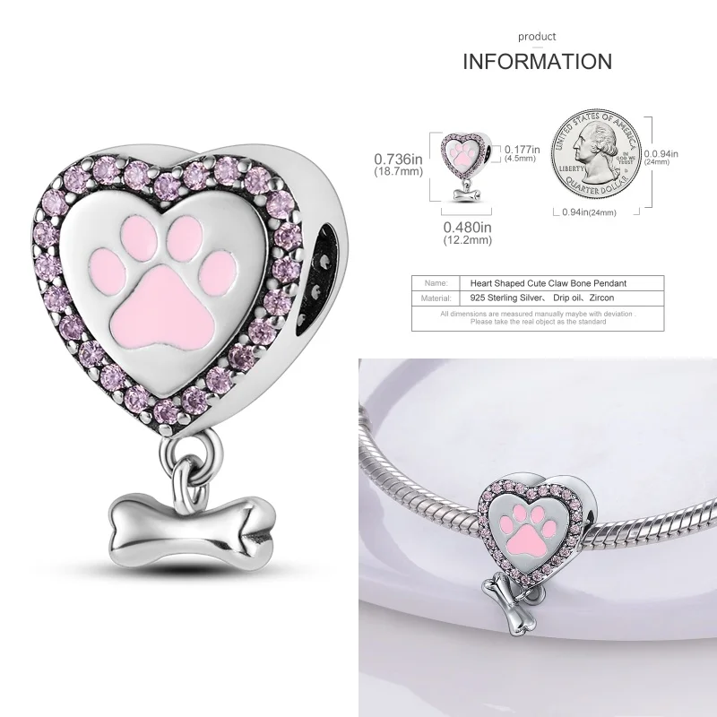 Color: PURPLE - Pink Series Charms 925 Silver Perfume Butterfly Charm Beads Pendent Dangle Fit Original Pandora Charm Bracelet DIY Women Jewelr