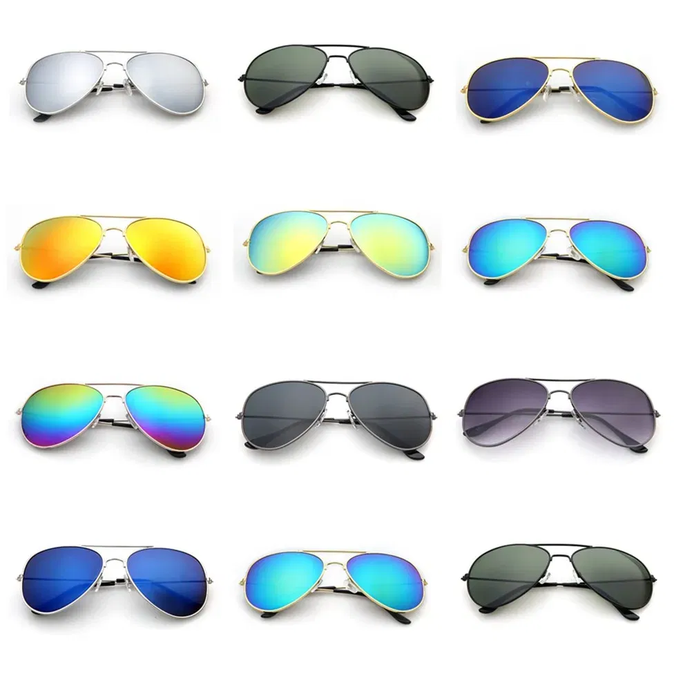 Lenses Color: PURPLE, Frame Color: other - FOENIXSONG Fashion Sunglasses for Women Men  Pilot Round Gradient Mirror Women's Glasses Oculos Lentes Gafas De Sol