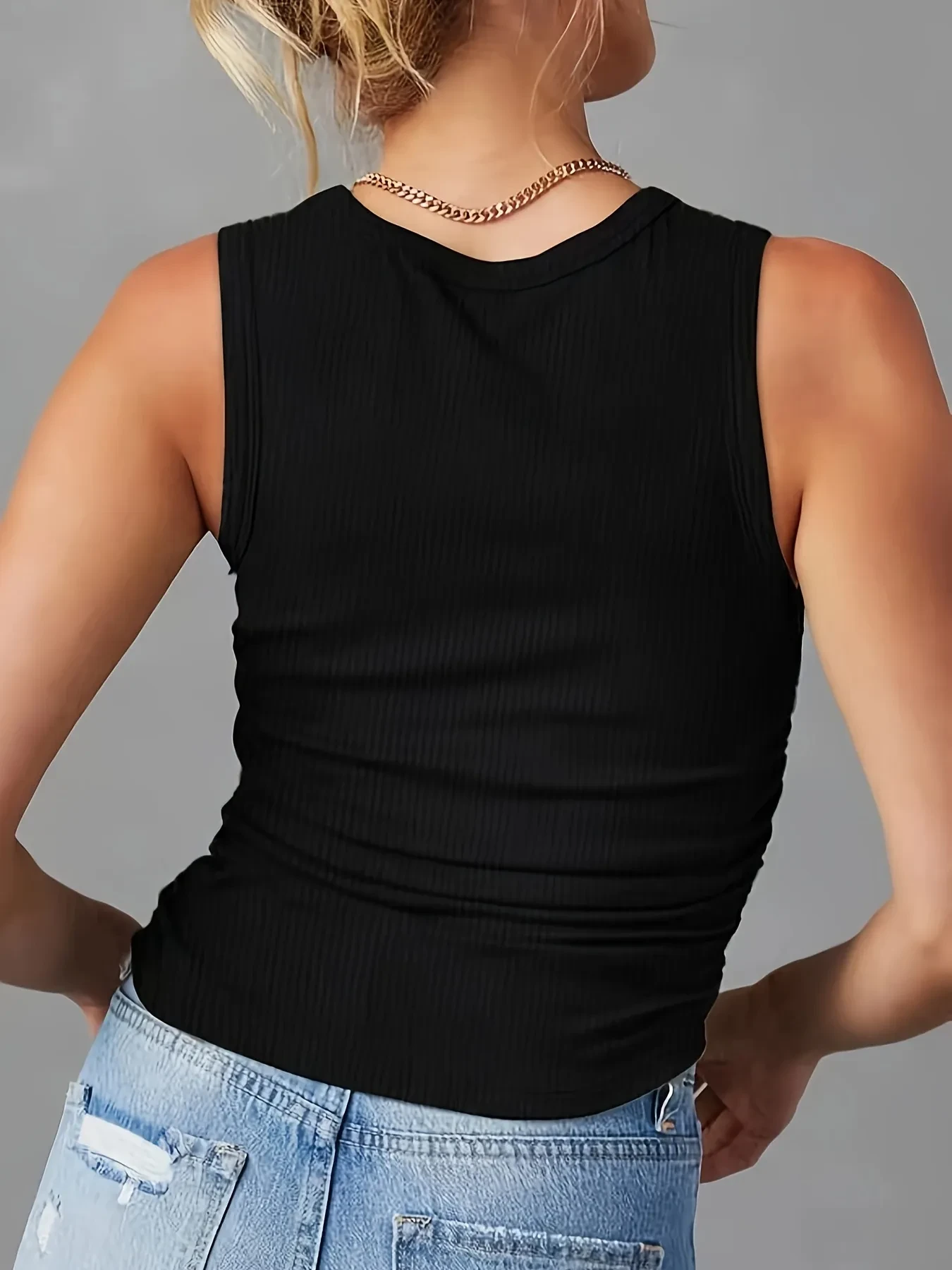 Women's Black Singlet