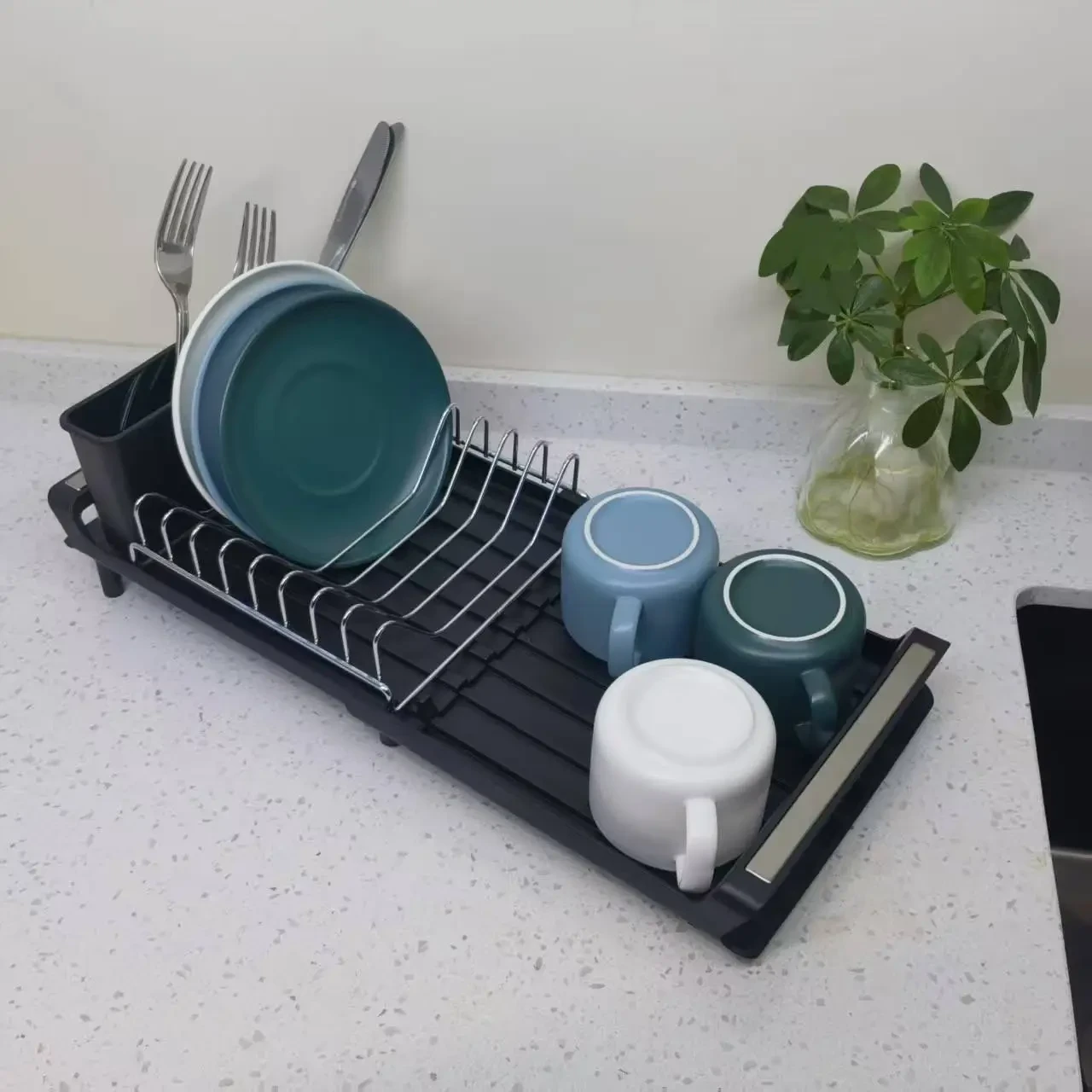 Wire Dish Rack with Tray