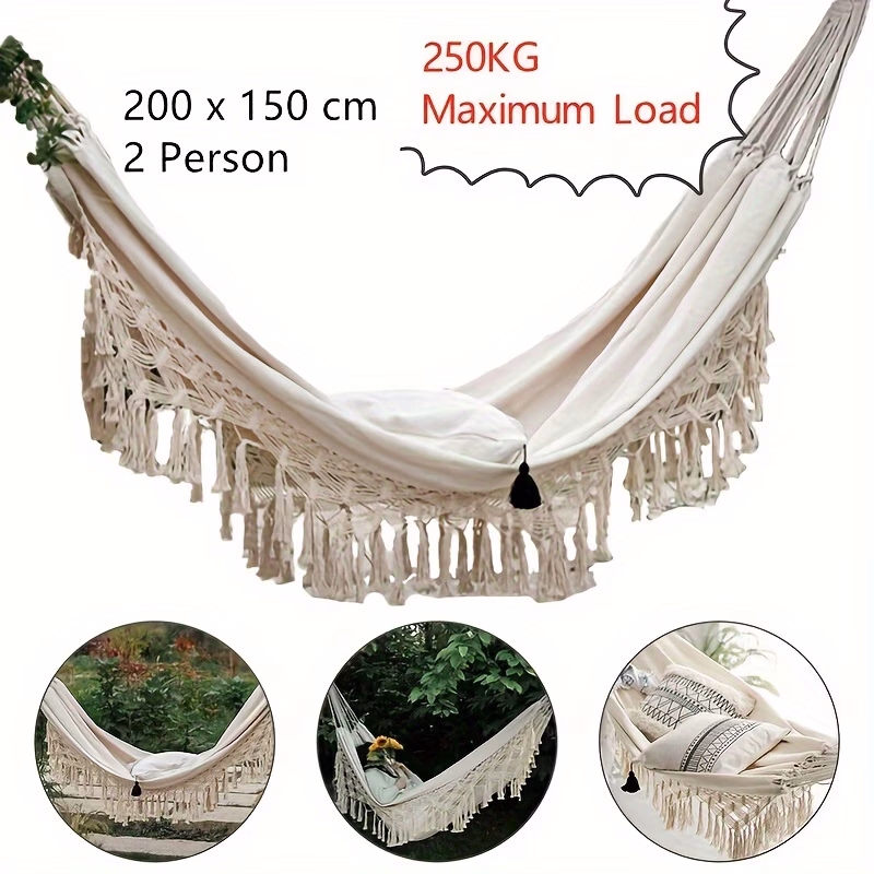 Outdoor Macrame Hammock – Relax in Style and Comfort