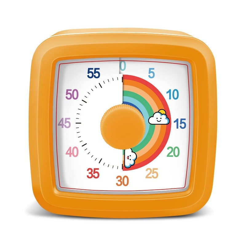 60-Min Visual Timer with Night Light Silent Countdown Timer for Kids, Classrooms & Home