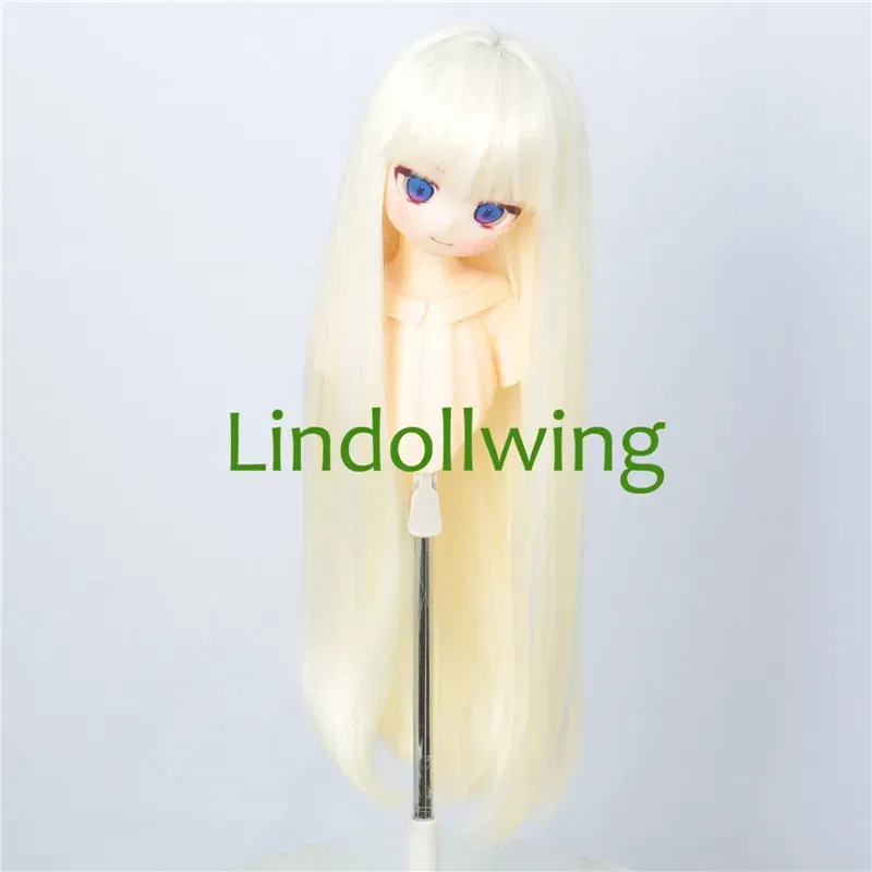 Color: SKY BLUE - 1/3 BJD Wig Pullip Dal DD Dollfie Doll Wig 8-9 inch Long Collection Wig
