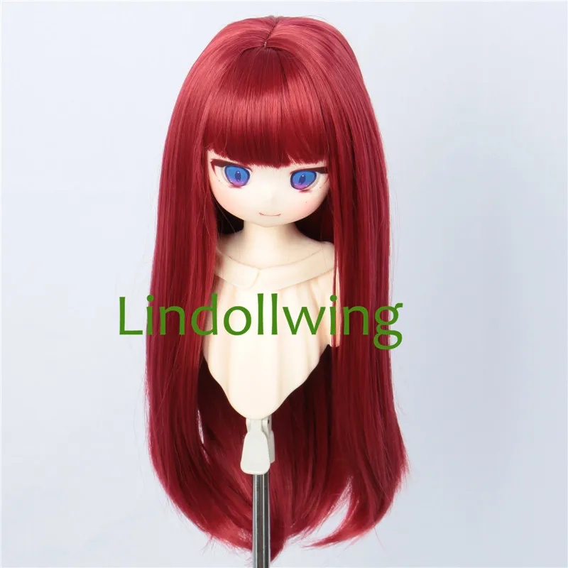 Color: SKY BLUE - 1/3 BJD Wig Pullip Dal DD Dollfie Doll Wig 8-9 inch Long Collection Wig