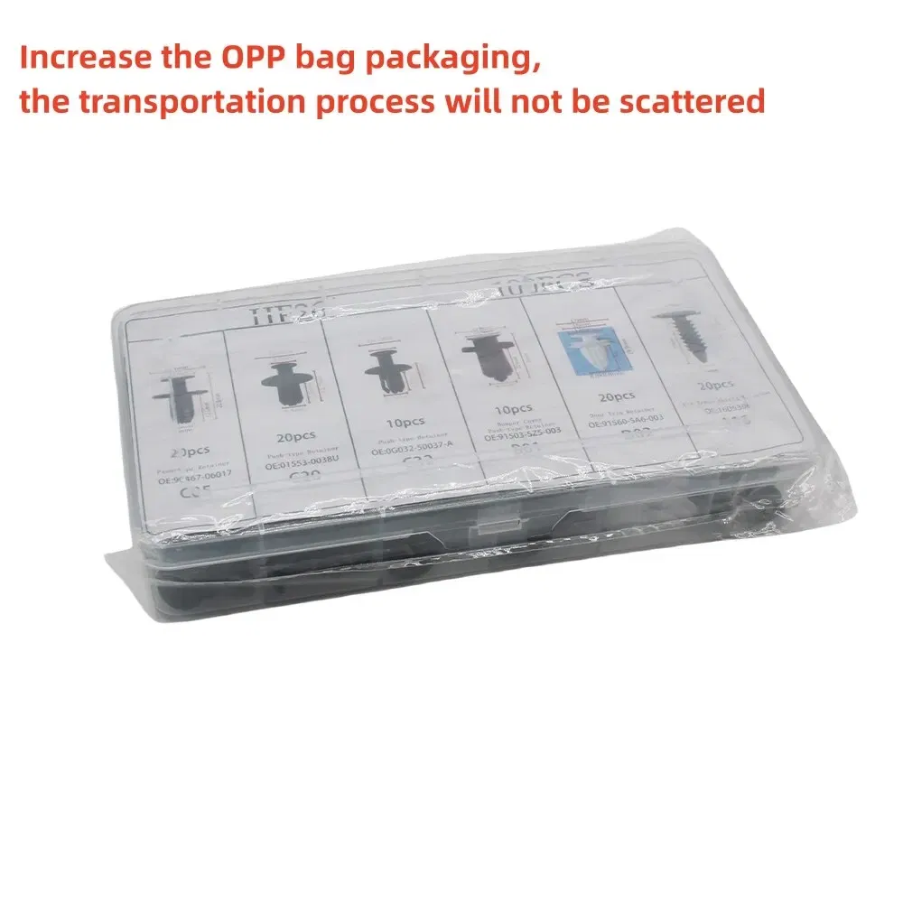 100 Pcs Car Fastener Clips Universal Auto Body Door Trim Panel Retainer Car Screw Bumper Decoration Fastener Plastic Clip