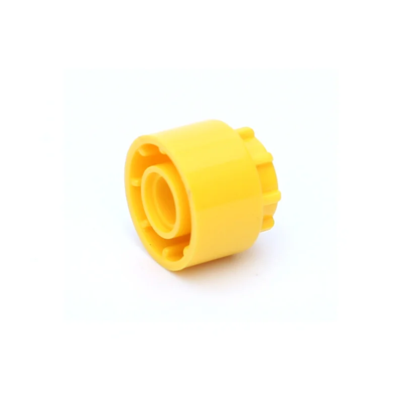 Color: Yellow - 1 Pcs Building Blocks 35186 Driving Ring Extension with 8 Teeth Inside and Outside Brick Collections Bulk GBC MOC Set