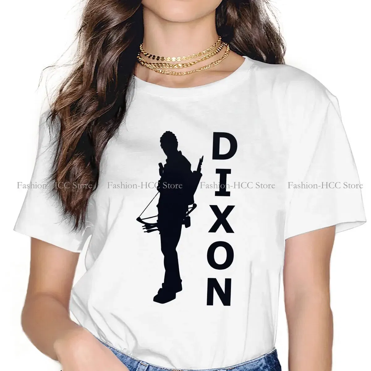 Color: WHITE, Size: XL - Daryl Dixon Classic Special Polyester TShirt The Walking Dead Dary Dixon Comfortable Hip Hop Gift Idea  T Shirt Stuff