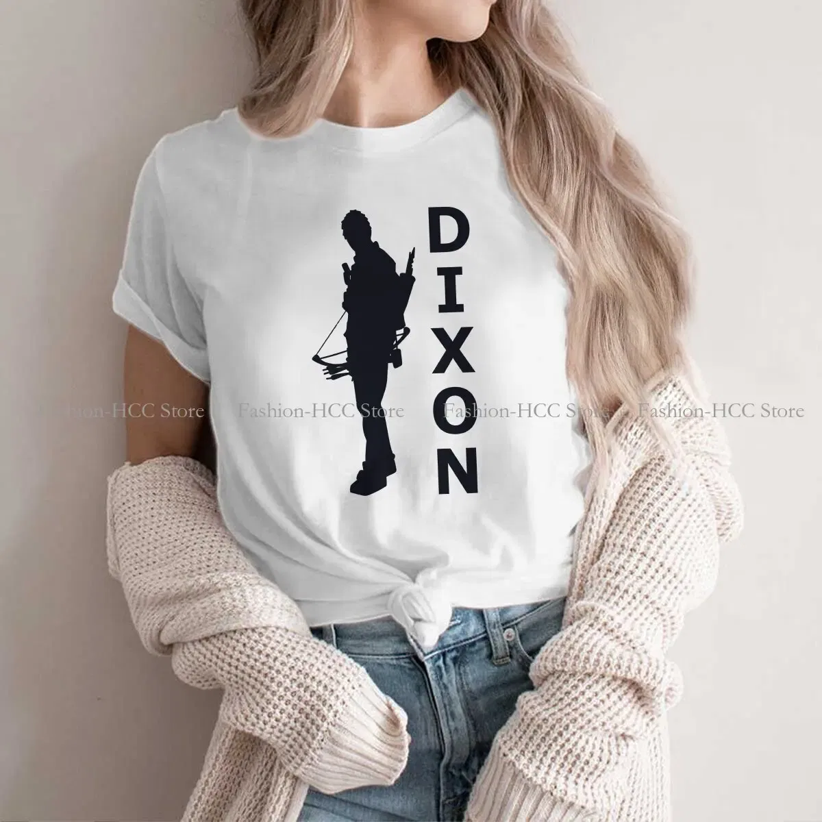 Color: WHITE, Size: XL - Daryl Dixon Classic Special Polyester TShirt The Walking Dead Dary Dixon Comfortable Hip Hop Gift Idea  T Shirt Stuff