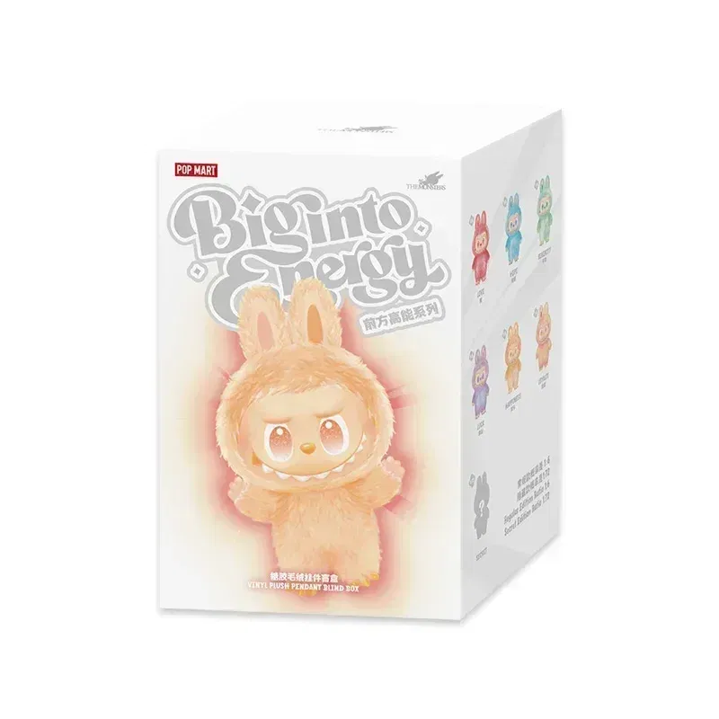 Color: Yellow - POP MART Labubu THE MONSTERS Big Into Energy Series Blind Box Vinyl Plush Dolls Pendant Action Figure Collection Birthday Gifts