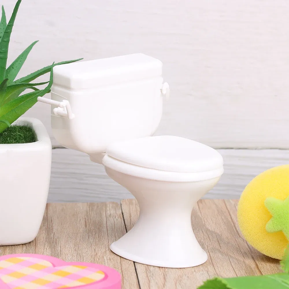 Mini House Decoration Toys Bathroom Ornament
