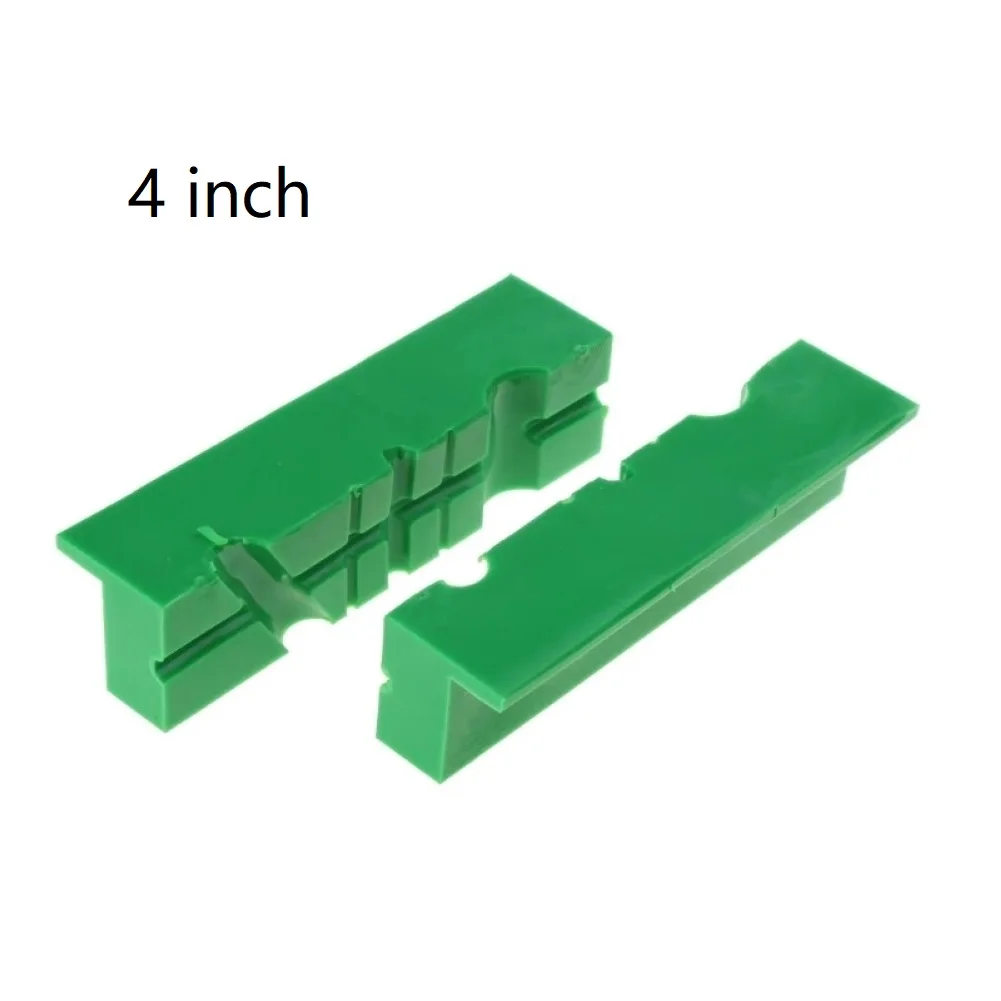 Color: Yellow - 2pcs 4/5/6 Inch Magnetic Soft Pad Jaw Rubber For Metal Vise Bench Machine Tools For Metal Vise Bench Machine Tools