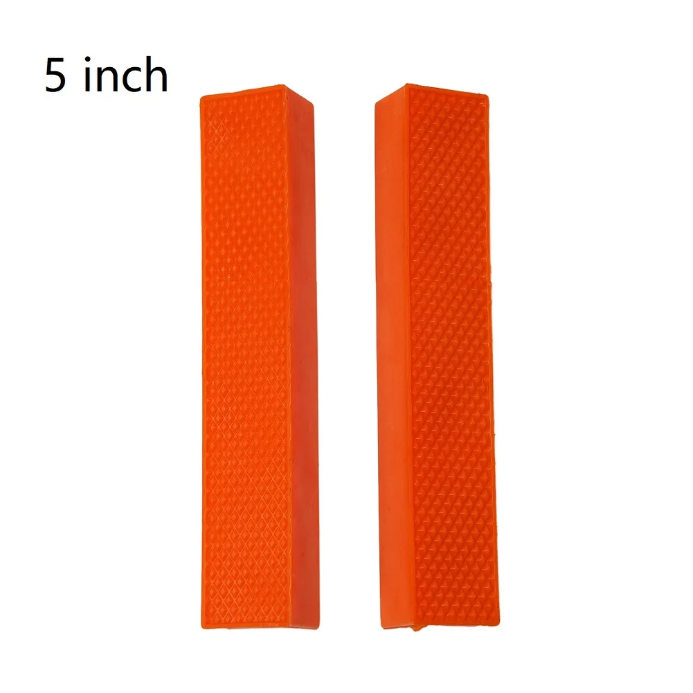 Color: Yellow - 2pcs 4/5/6 Inch Magnetic Soft Pad Jaw Rubber For Metal Vise Bench Machine Tools For Metal Vise Bench Machine Tools