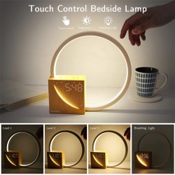 LuminaSoothe Touch: 3-in-1 Natural Sound Lamp & Clock