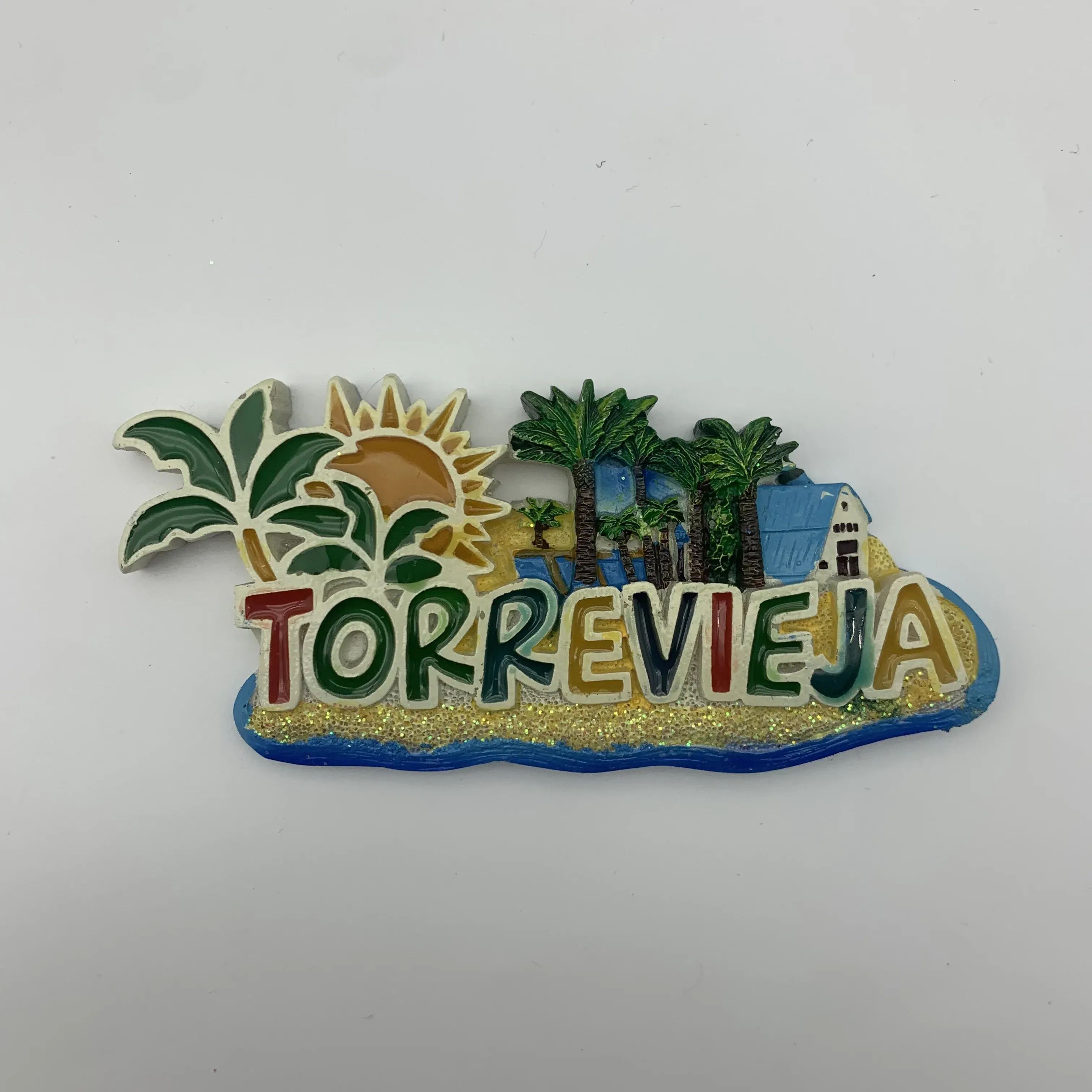 Color: Blue - Special Offer Spain Torrevieja Benidorm Ukraine Tourist Souvenirs Refrigerator Magnetic Stickers Travel collection Gift